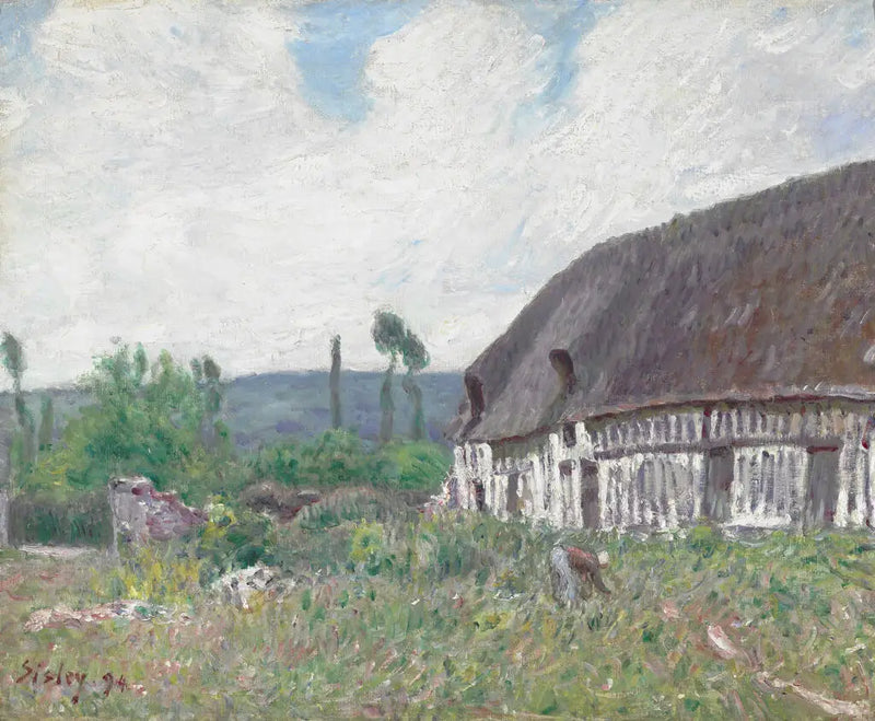Normandian maalaistalo - Alfred Sisley