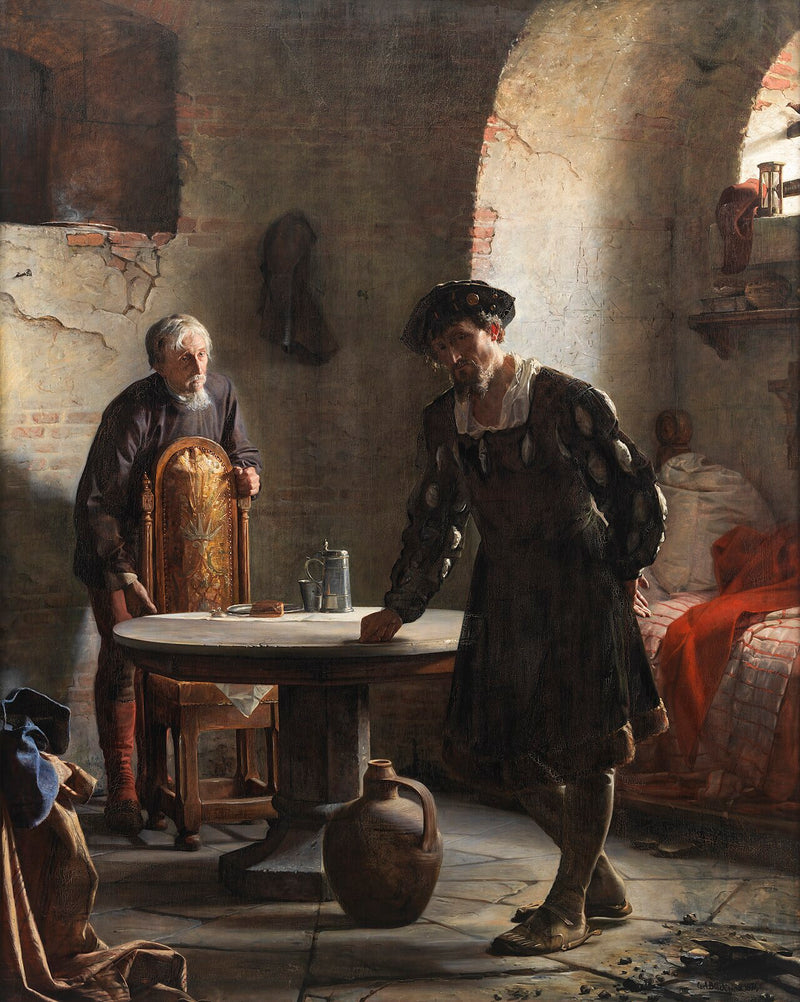 Christian II vankilassa Sønderborgin linnassa - Carl Heinrich Bloch
