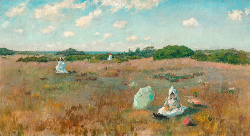 Syksyn kukkakimppujen keräily - William Merritt Chase
