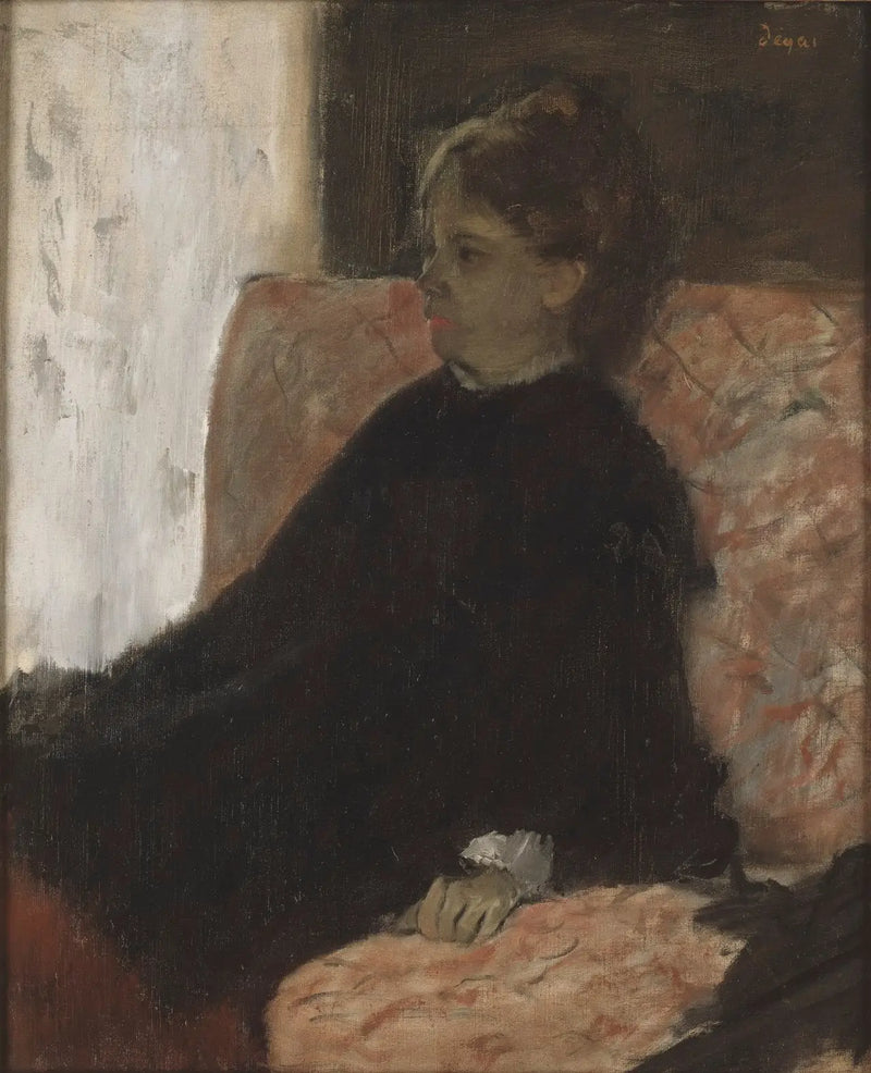 Mustassa oleva nainen - Edgar Degas