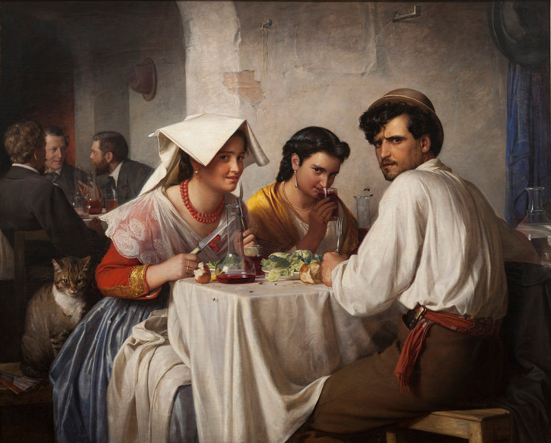 Roomalaisessa Osteriassa - Carl Heinrich Bloch
