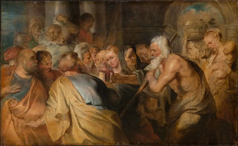 Diogenes etsimässä todellista miestä - Peter Paul Rubens