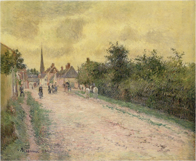 Eragny-kylän sisäänkäynti - Camille Pissarro