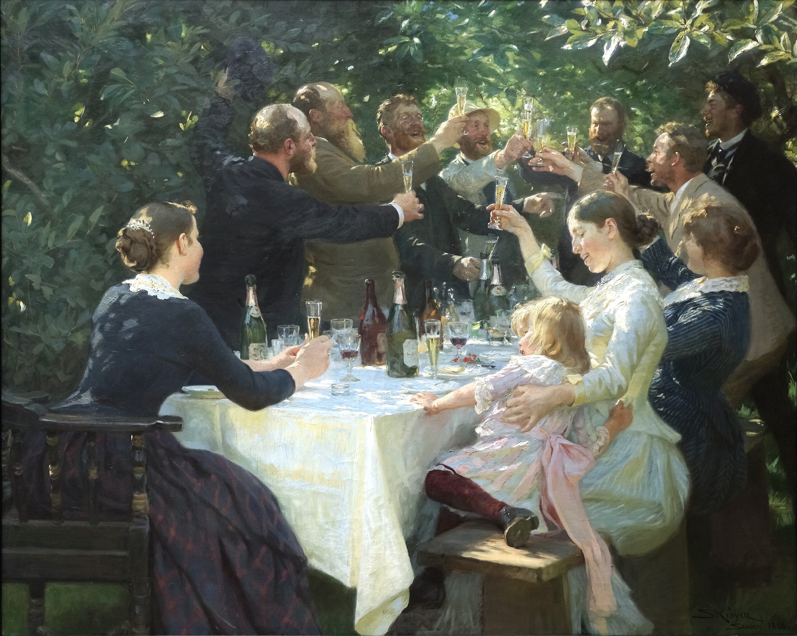 Hip, hip, hurraa! - Peder Severin Krøyer
