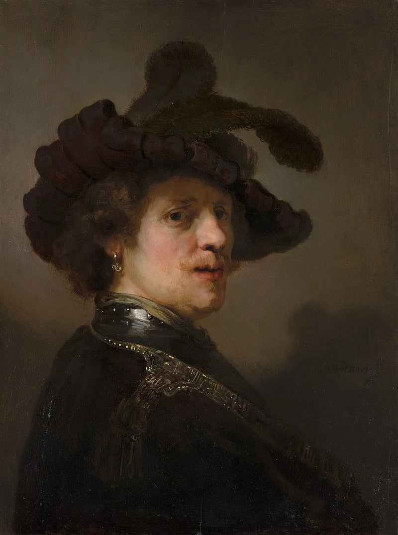 Hattu päässä oleva mies - Rembrandt