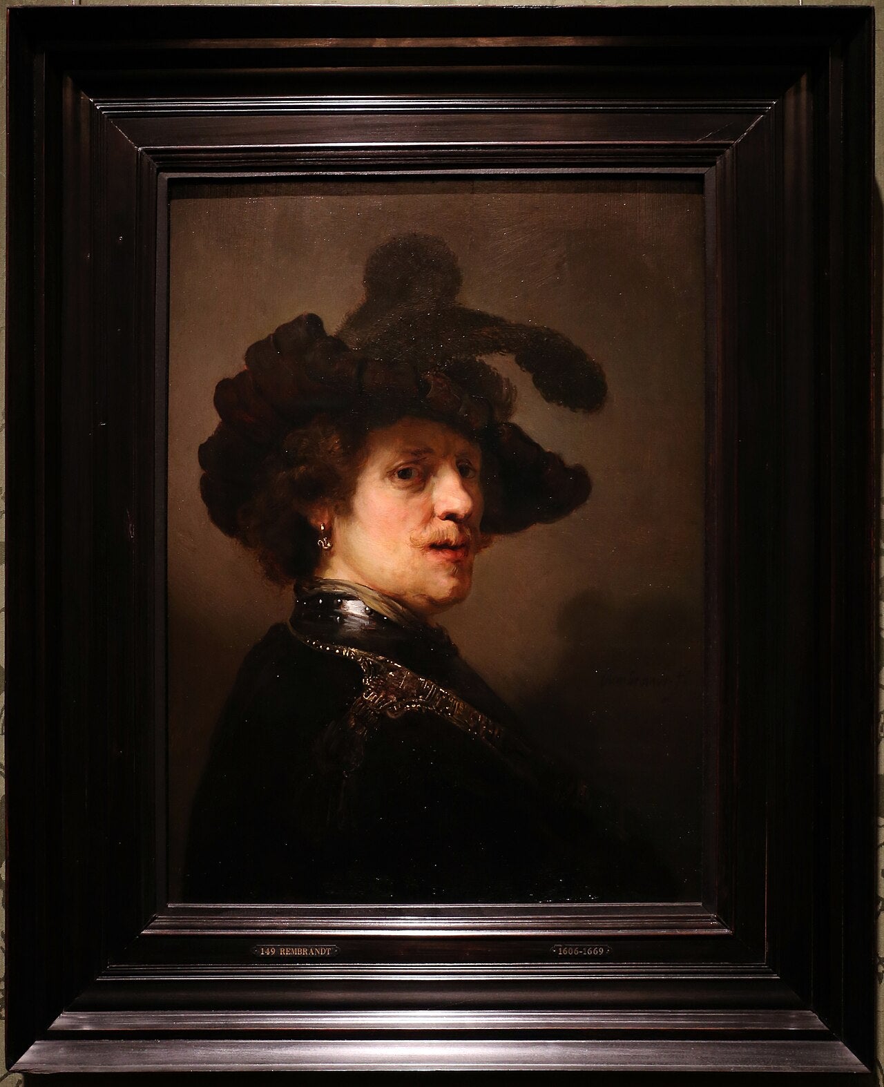 Hattu päässä oleva mies - Rembrandt
