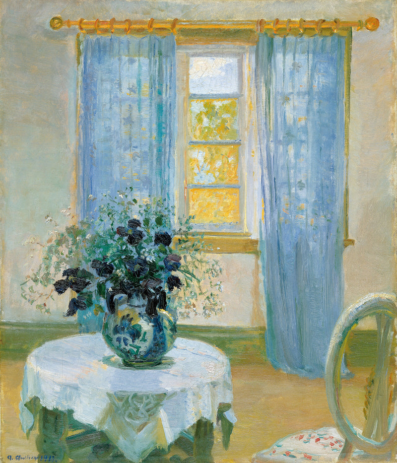 Sisustus klematisilla - Anna Ancher