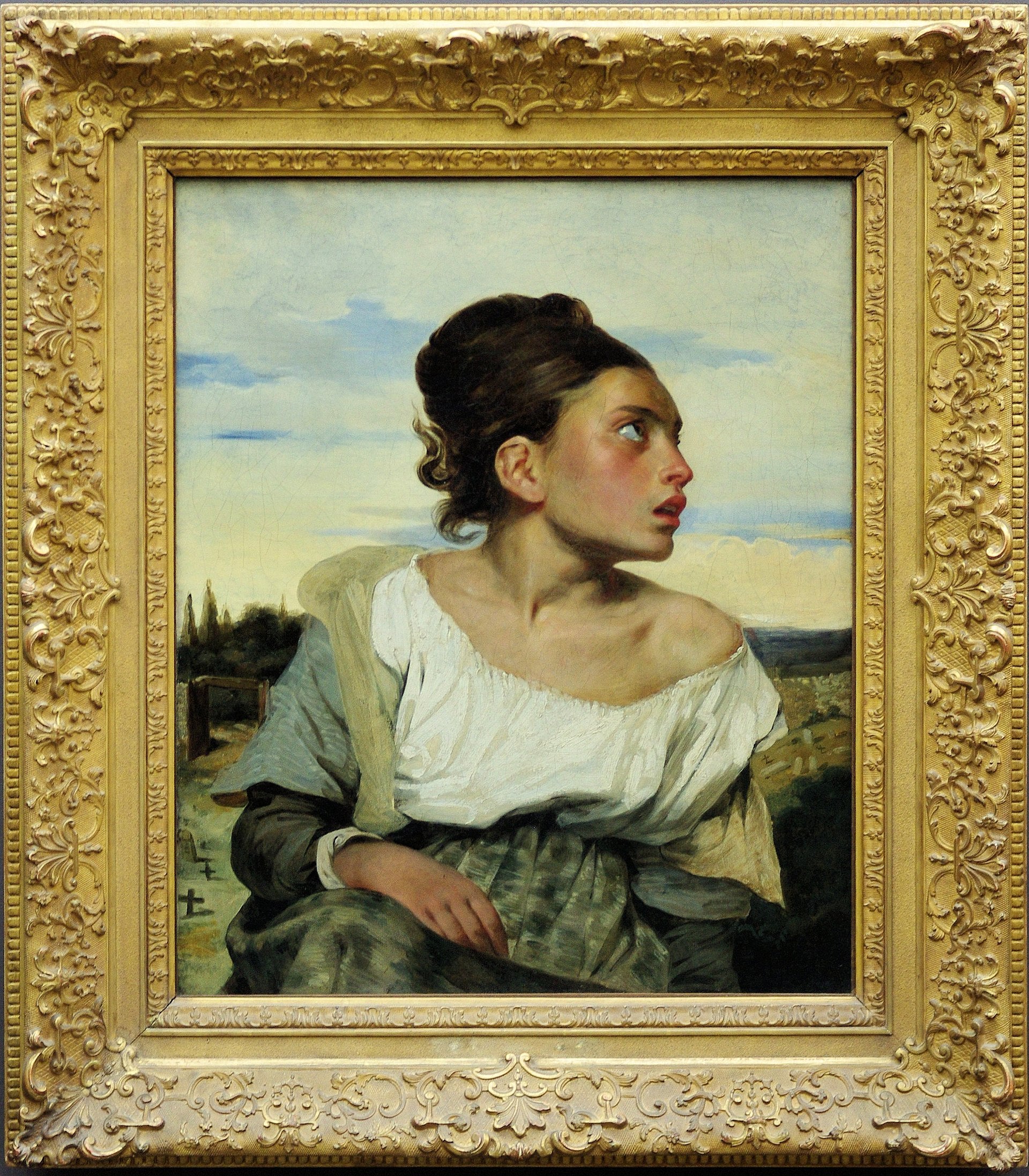 Nuori orpo hautausmaalla - Eugène Delacroix
