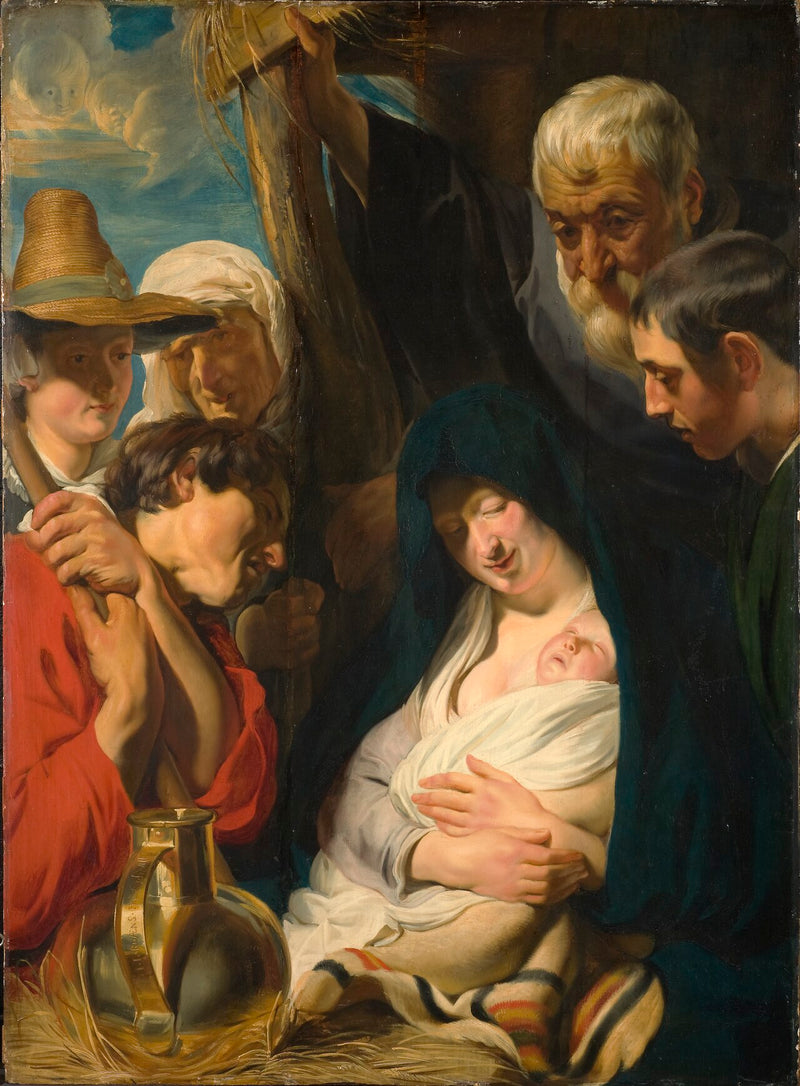 L'Adoration des bergers - Jacob Jordaens