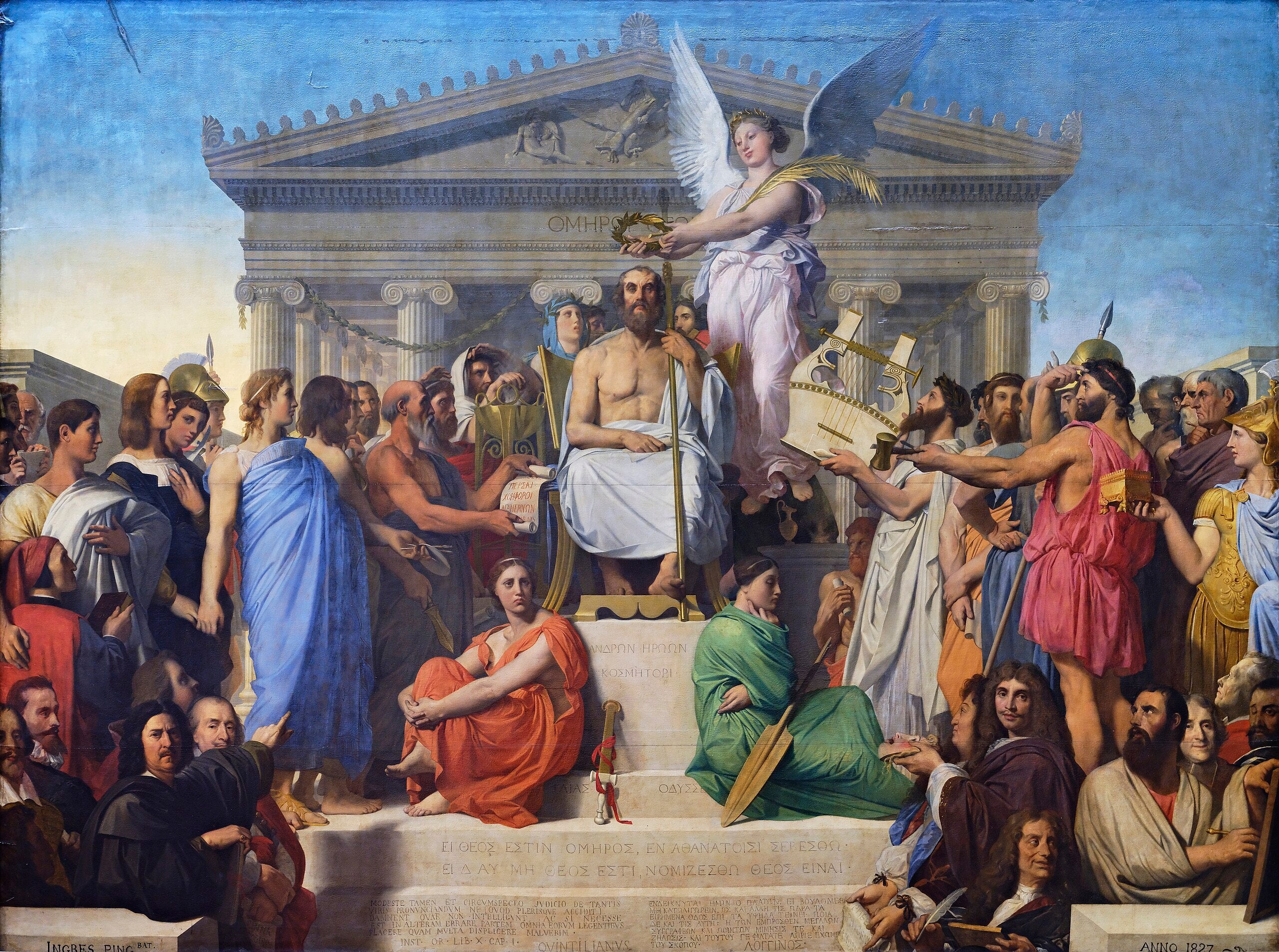 Homerin apoteosi - Jean-Auguste-Dominique Ingres