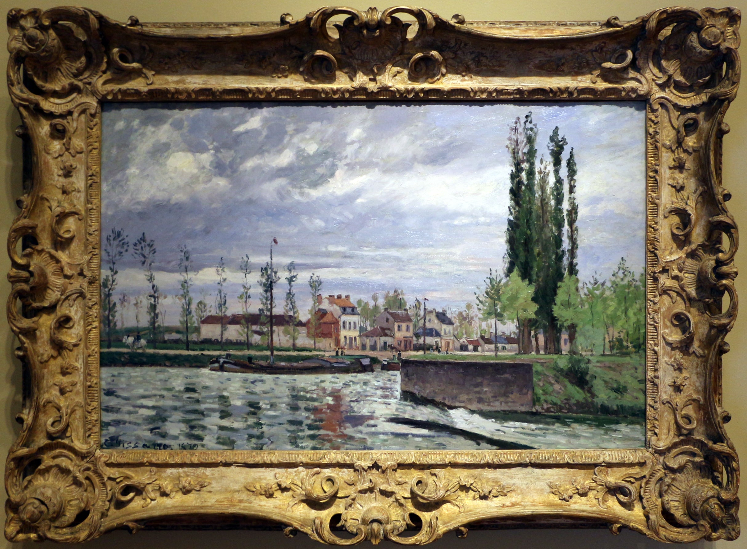 Pontoisen sulku - Camille Pissarro