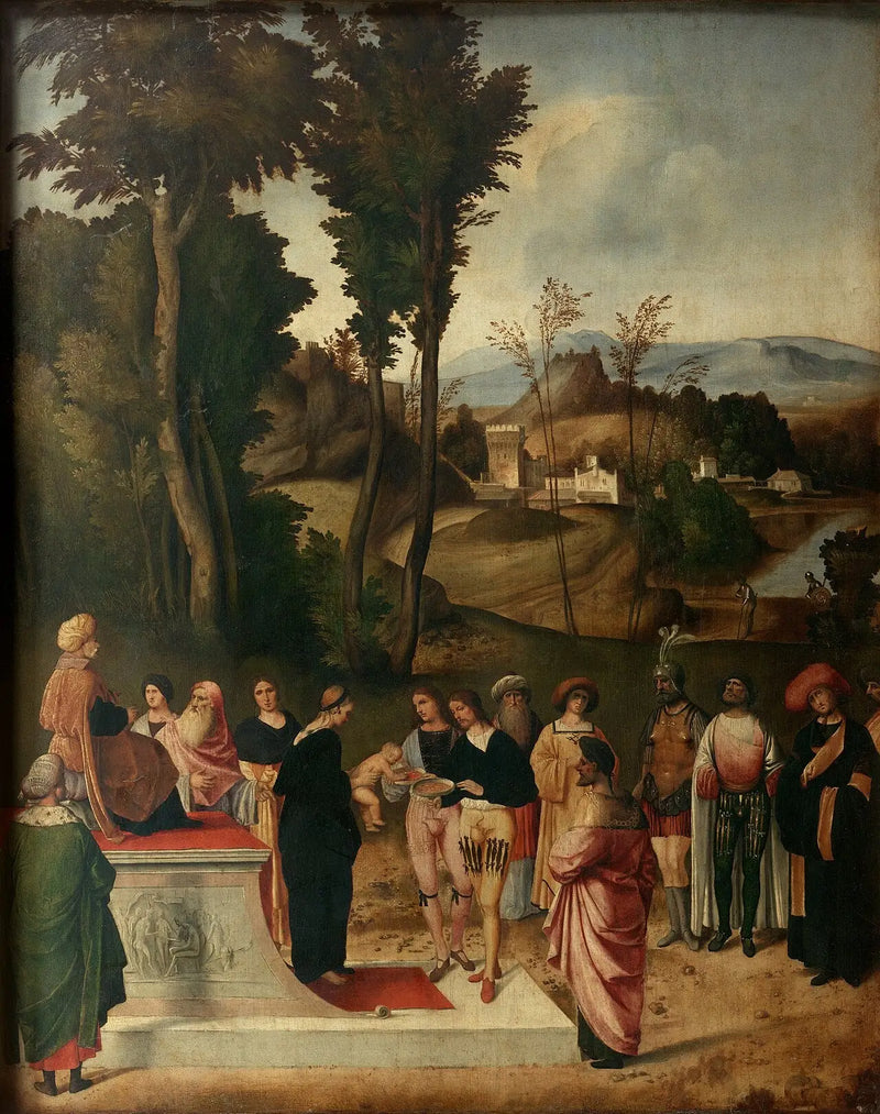 Moïsen tulikoe - Giorgione