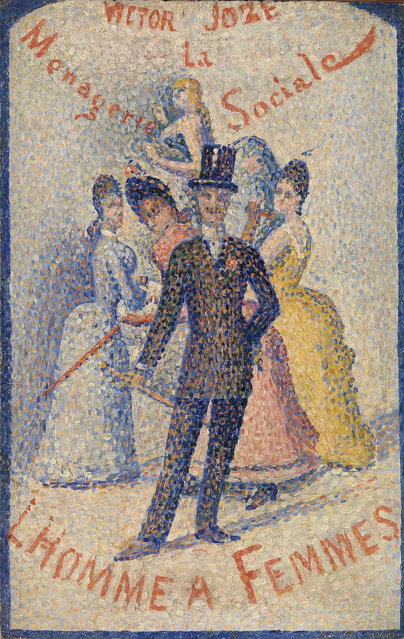 Nainen ja miehet - Georges Seurat