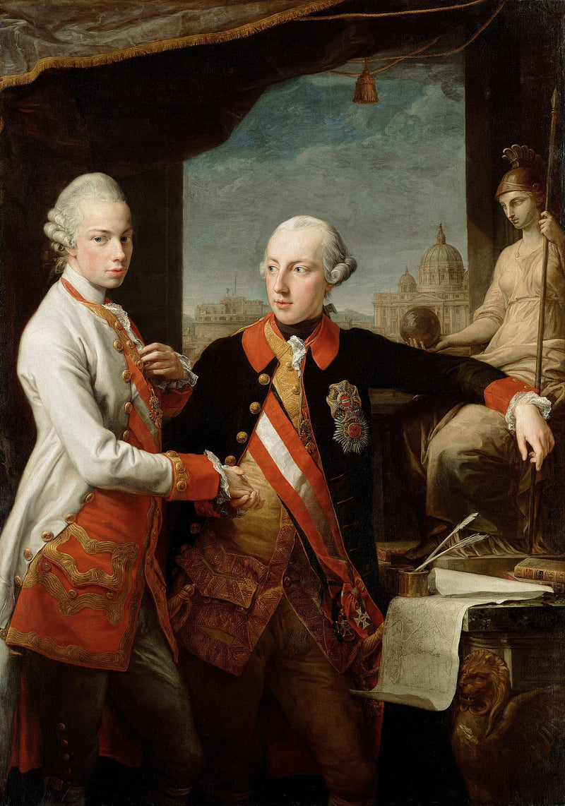 Keisari Joosef II suurherttua Pietro Leopoldo Toscanasta - Pompeo Batoni