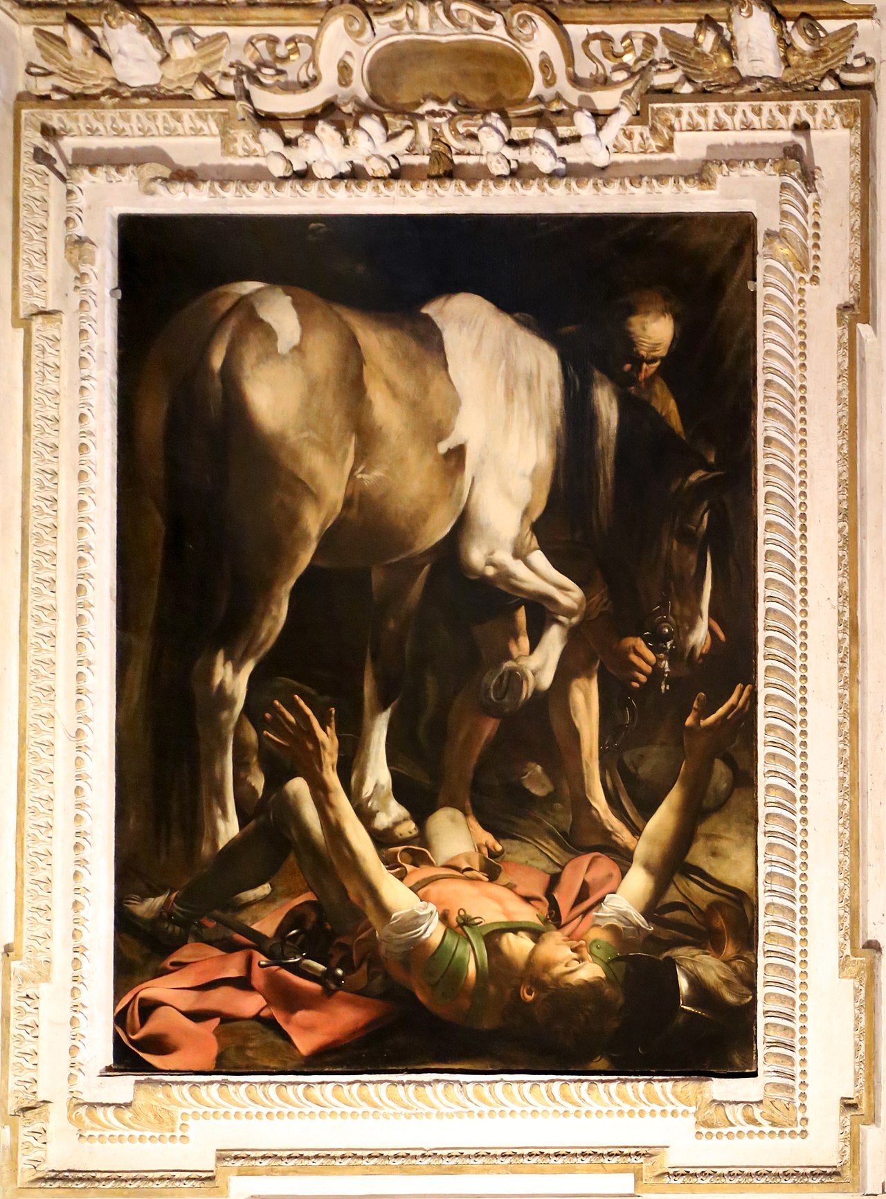 Pyhän Paavalin kääntyminen Damaskoksen tiellä - Caravaggio