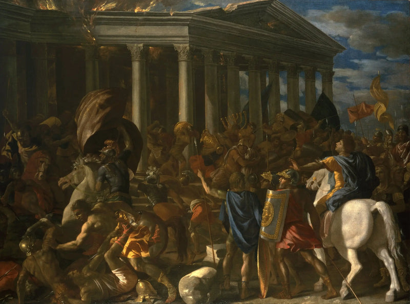 Jerusalemin temppelin tuhoaminen - Nicolas Poussin