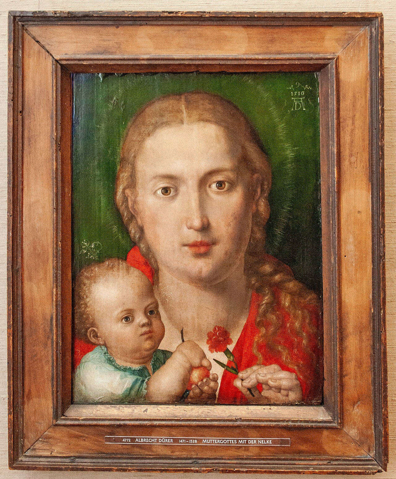 Neitsyt ja neilikka - Albrecht Dürer