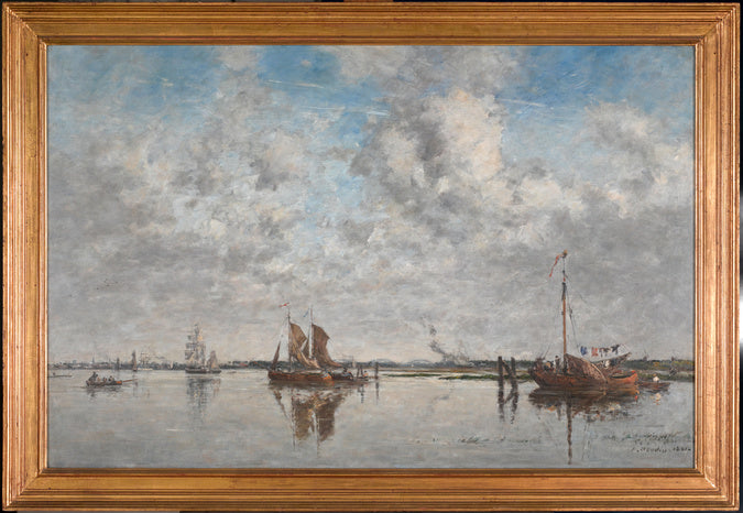 Meuse Rotterdamissa - Eugène Boudin