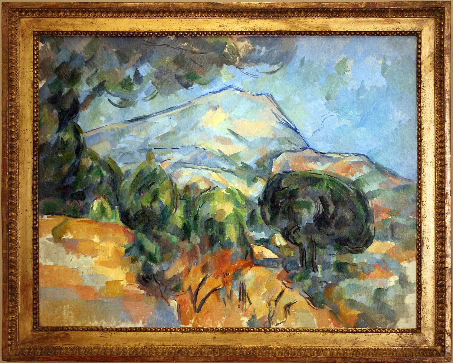 Sainte-Victoire -vuori Tholonet'n tien yläpuolella (mänty) - Paul Cézanne