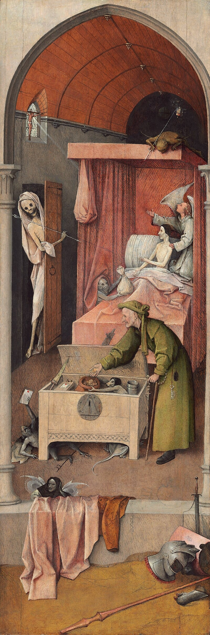 Ahneuden kuolema - Hieronymus Bosch