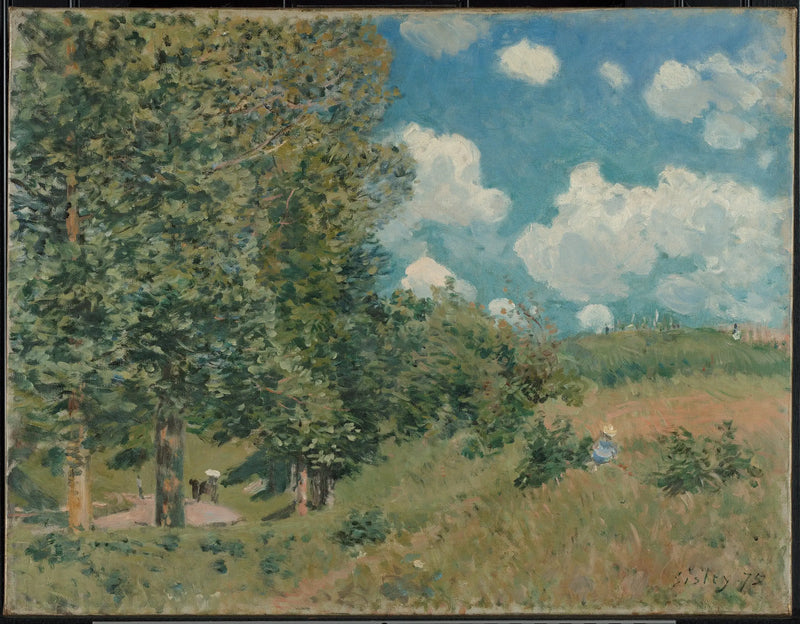 Versaillesin ja Saint-Germainin välinen tie - Alfred Sisley