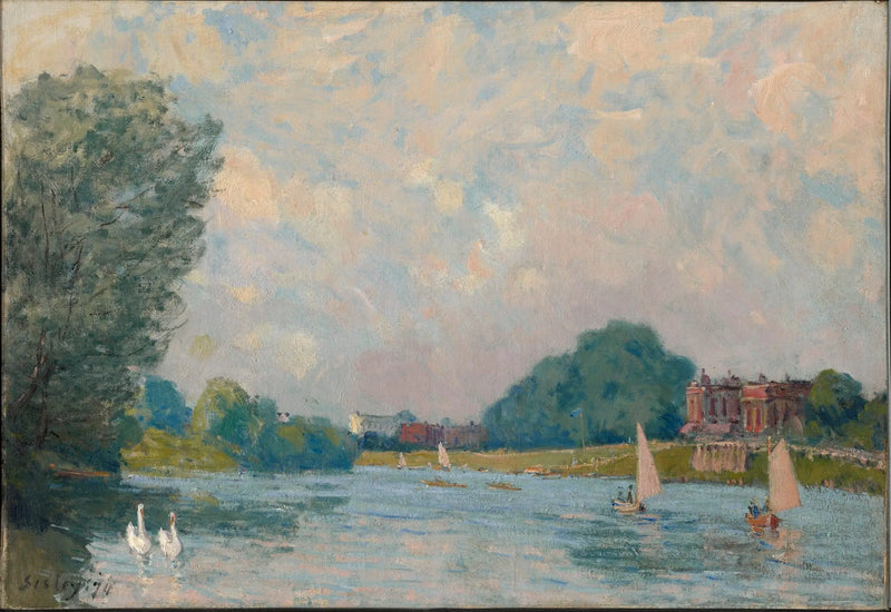 Saint-Germainin terassi, kevät - Alfred Sisley
