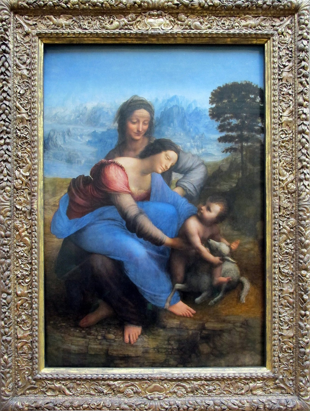 Neitsyt Maria, Jeesus-lapsi ja pyhä Anna - Leonardo da Vinci