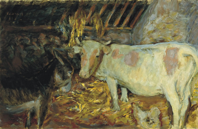 Talli (lehmä tallissa) - Pierre Bonnard