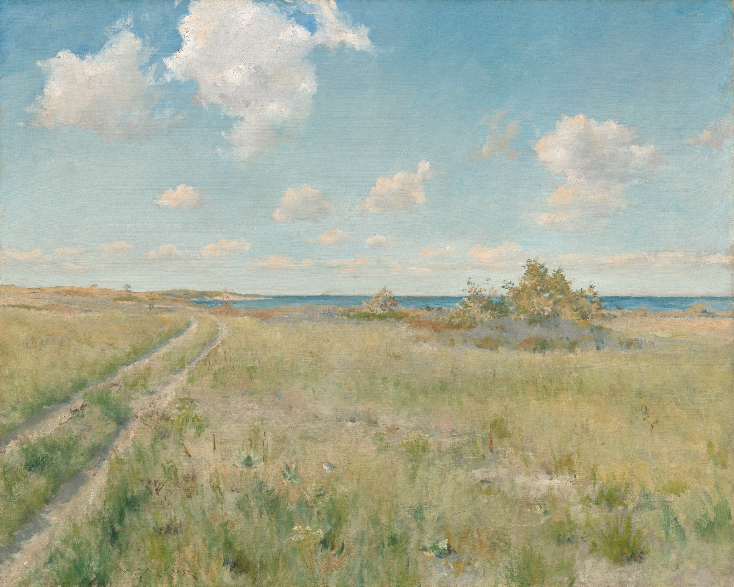 La vieille route vers la mer - William Merritt Chase