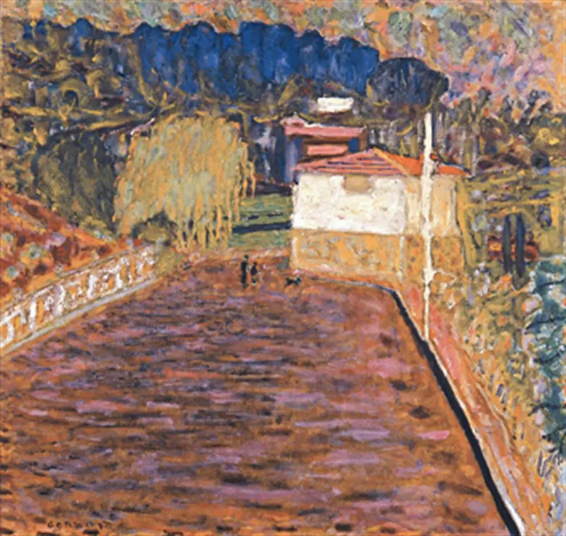 Le Cannet, vaaleanpunainen tie - Pierre Bonnard