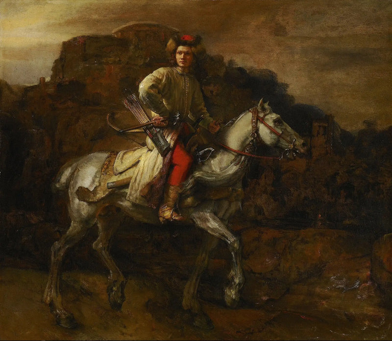 Puolalainen ratsastaja - Rembrandt