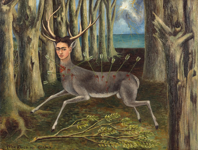 Vammainen hirvi - Frida Kahlo