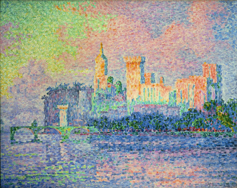 Avignonin paavien linna - Paul Signac