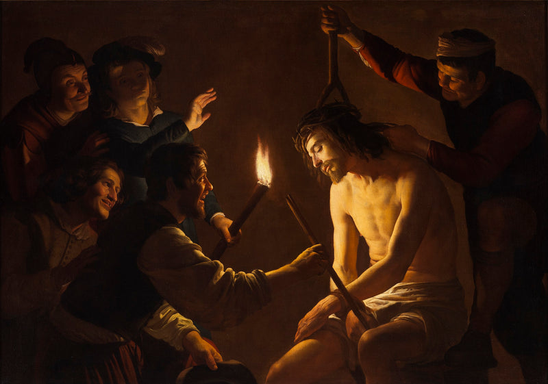 Kristus häpäisyissä - Gerrit van Honthorst