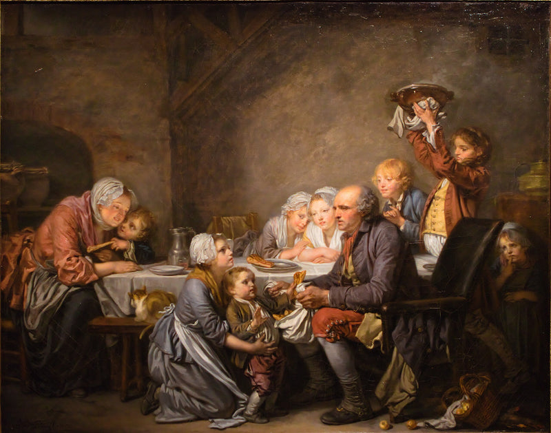 Kuningasten kakku - Jean-Baptiste Greuze