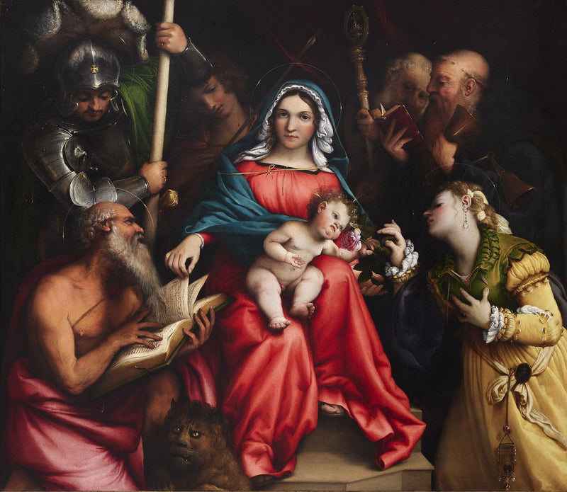 Sainte Catherine mystinen häät (Lotto, Rooma) - Lorenzo Lotto