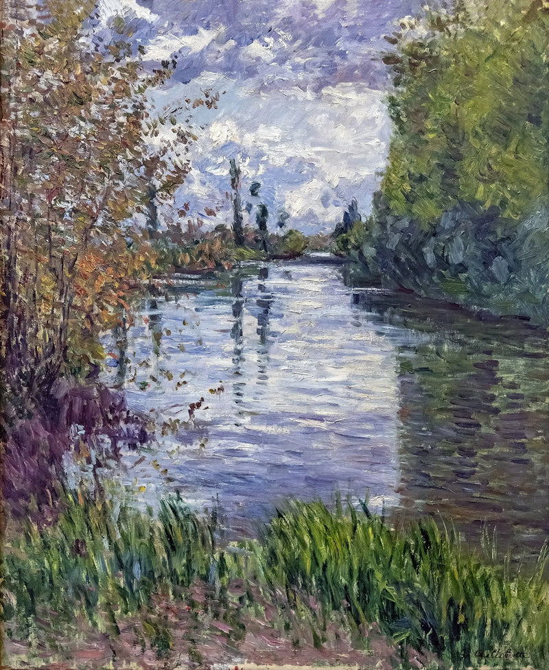 Pieni Seine-joen haara syksyllä - Gustave Caillebotte