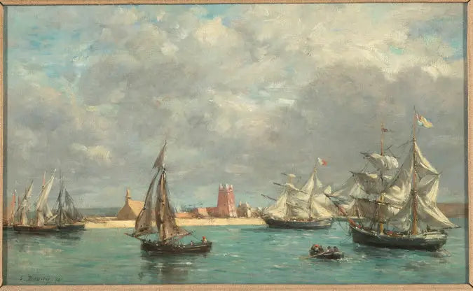 Camaretin satama - Eugène Boudin