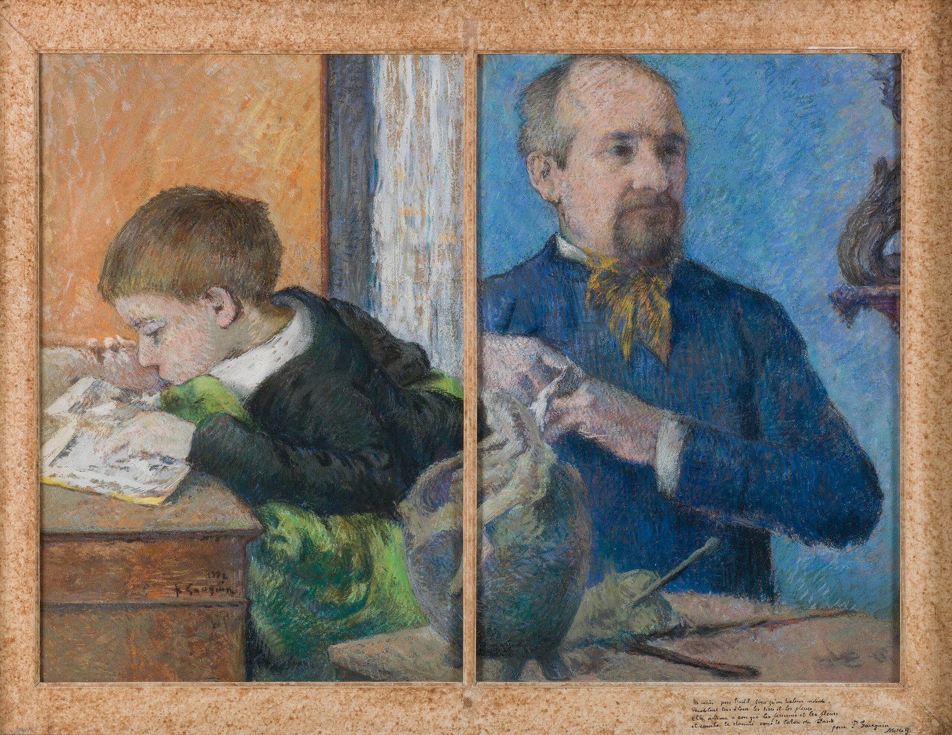 Veistäjä Jean Paul Aubé (1837-1916) ja hänen poikansa, Emile - Paul Gauguin