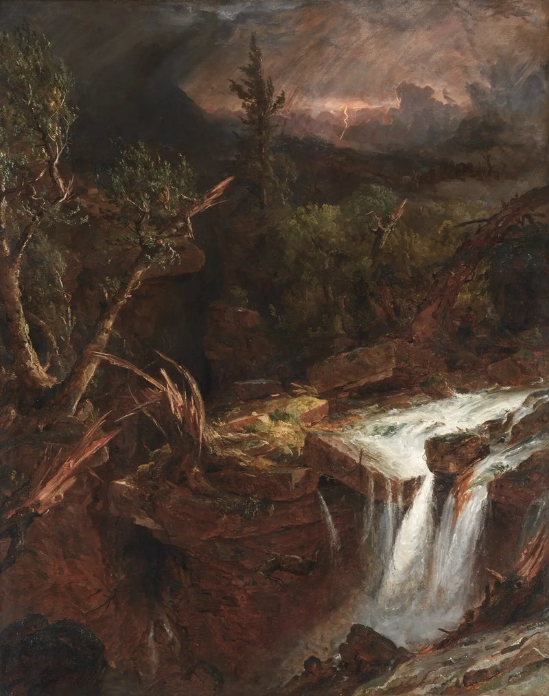 Neilikka - Myrskykohtaus Catskill-vuoristossa - Jasper Francis Cropsey