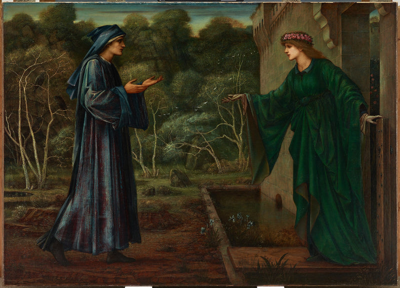 Pyhiinvaeltaja laiskuuden portilla - Edward Burne-Jones