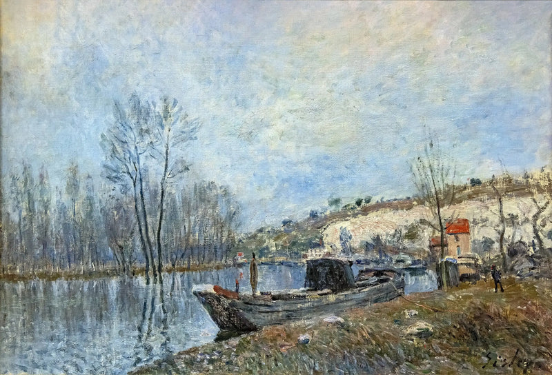 Loingin rannat kohti Moretia - Alfred Sisley