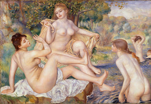 Reproduction du tableau « Les Grandes Baigneuses - Pierre-Auguste Renoir » par Alpha Reproduction en peinture à l’huile