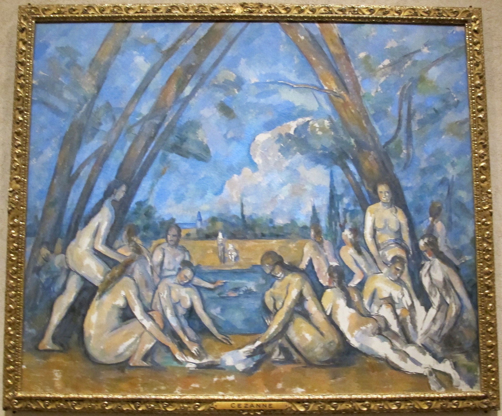Suuret uimareita - Paul Cézanne