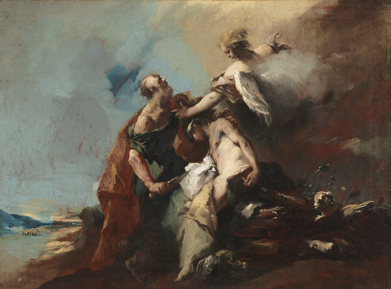 Isaacin uhraus - Francesco Guardi