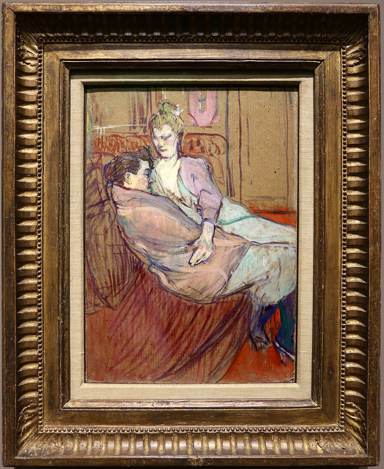 Kaksi ystävää - Henri de Toulouse-Lautrec