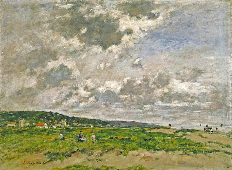 Tourgevilleen dyynit - Eugène Boudin