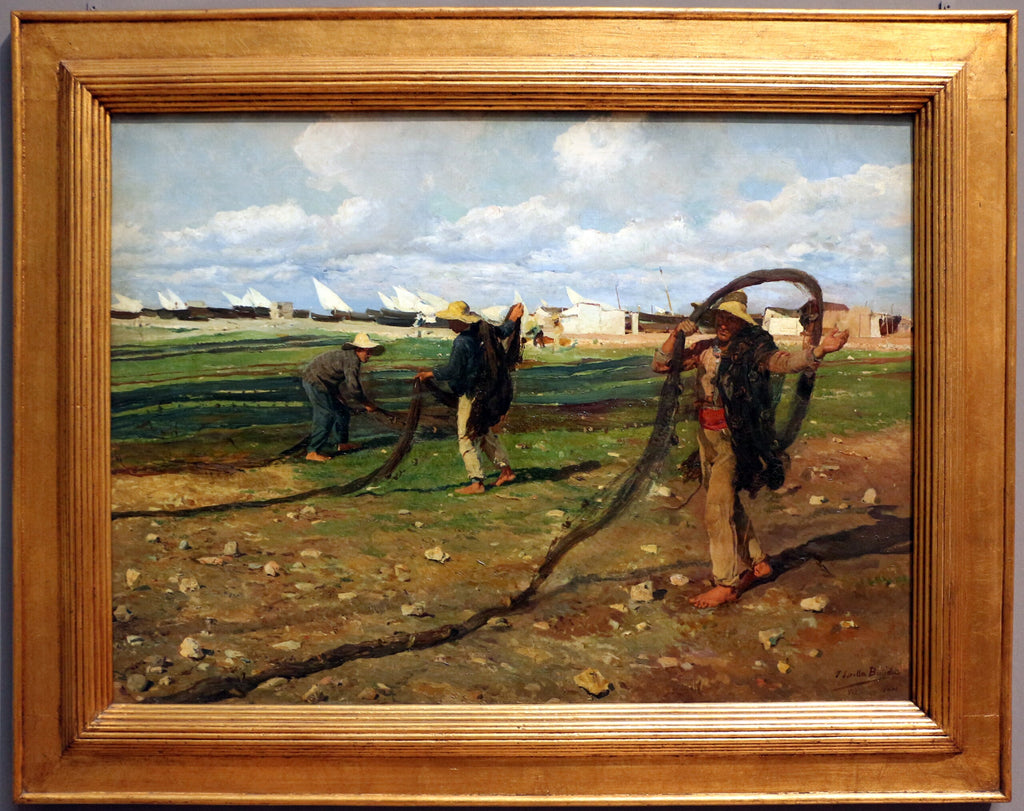 Kalastajat keräävät verkkojaan - Joaquín Sorolla