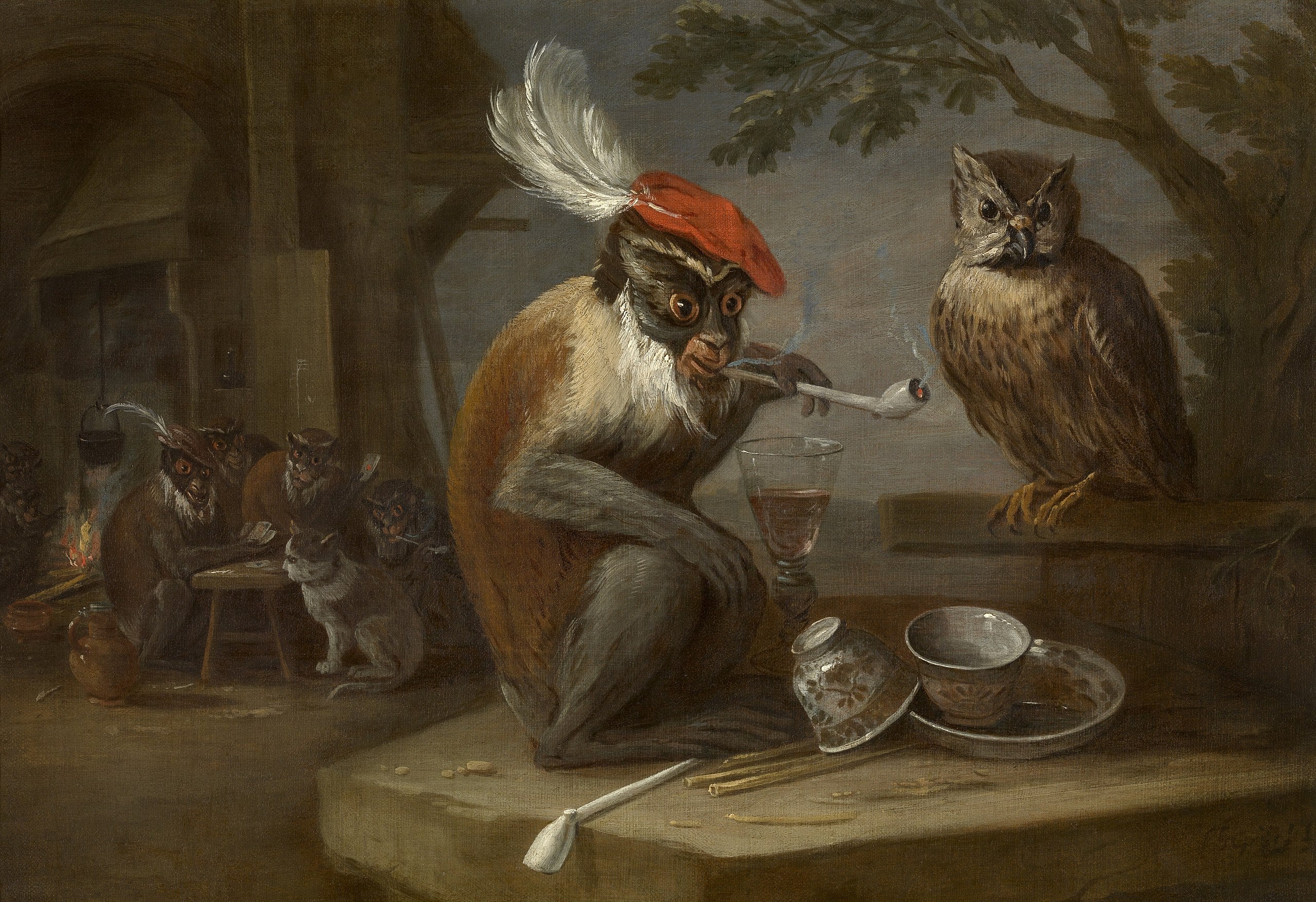Le tour du singe - David Teniers le Jeune