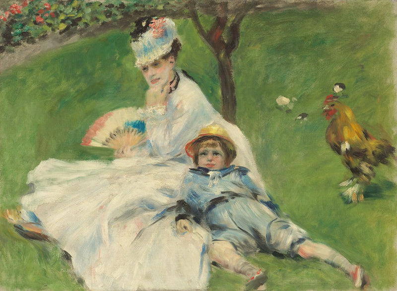 Madame Monet ja hänen poikansa - Pierre-Auguste Renoir